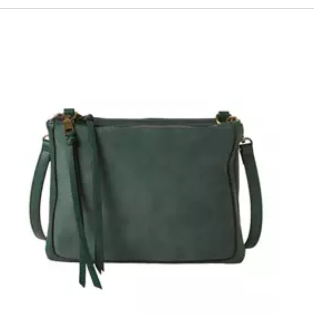 BELK  Wonderly Faux Suede Mix Crossbody bag.
Color:Evergreen
NWT